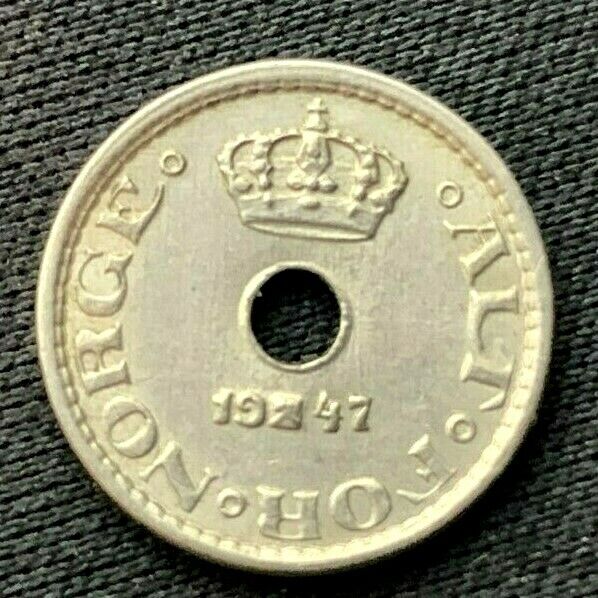1947 Norway 10 Ore coin UNC      World Coin   High Grade Coin   #C615