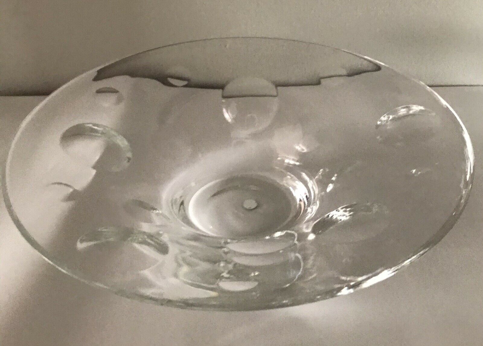 Tiffany & Co. Crystal Bowl Bubbles Pearl Cut