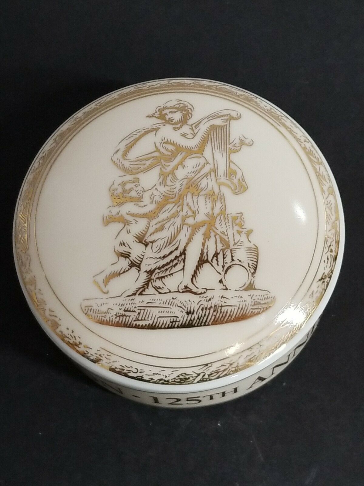 Boston Museum of Fine Arts, 125th Anniversary, Tiffany & Company Porcelain Dish