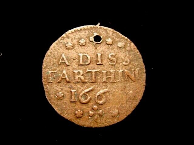 UK. NORFOLK. City of DISS. Town issue. FARTHING 166(9). Holed. Scarce!