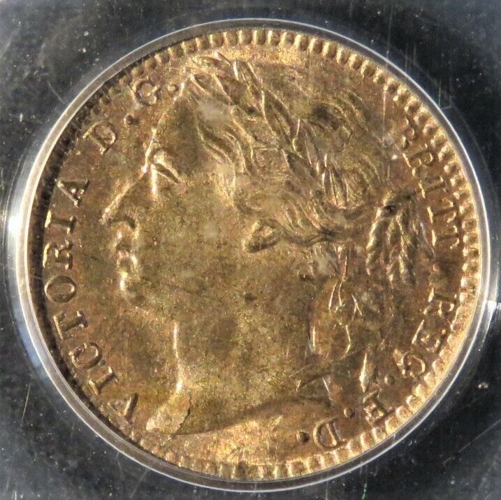 1881 1/3 Farthing Exceptional MS64