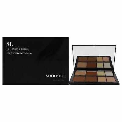 8L Lo-Fi Sculpt and Shimmer Palette by Morphe for Women - 0.99 oz Makeup