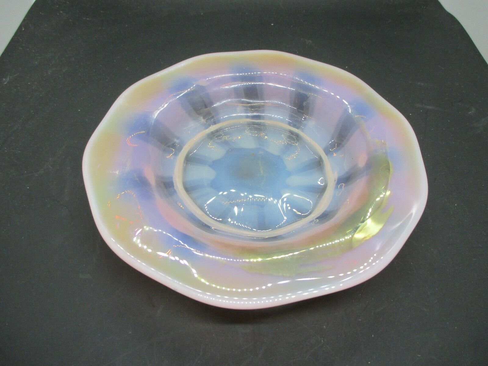 Antique Art Glass Dish, Tiffany Style, Quezel, Stueben?