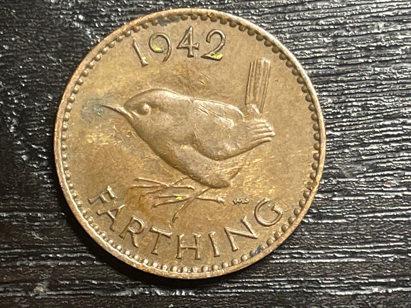 1942 Great Britain Farthing Coin