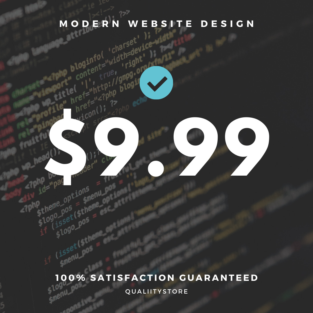 Professional Modern Website Design + Mobile + 100% Satisfaction Guaranteed