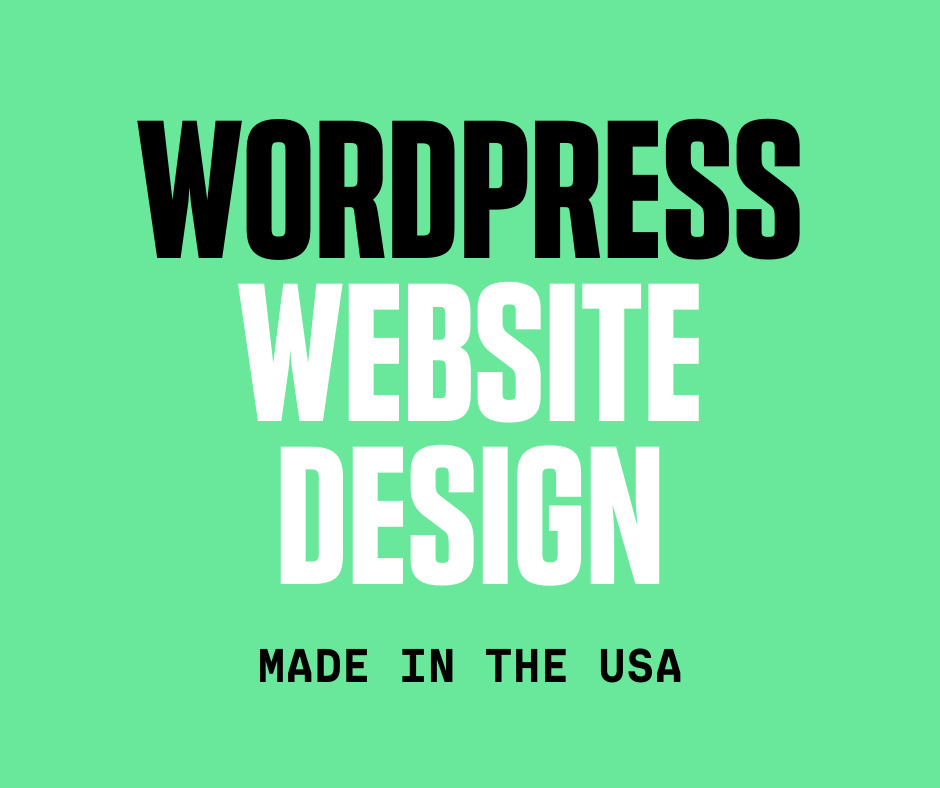 Wordpress & E-commerce Website - Design One Pager Site Made In Usa